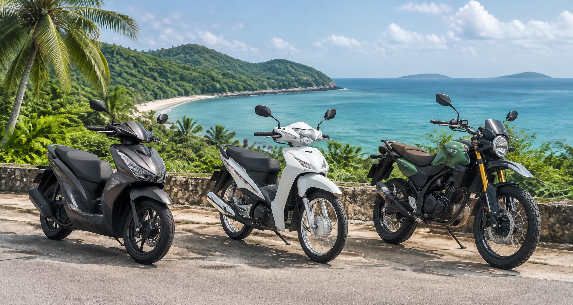 Automatic Scooter 125cc available to rent from Amir Rentals in Phu Quoc